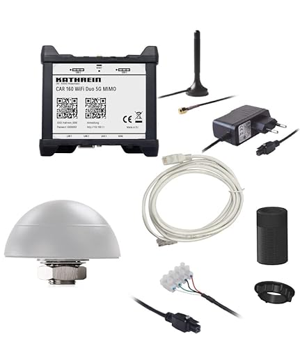 Kathrein CAR 160 WiFi Duo 5G MIMO weiß - WLAN-Router-Set mit 5G-Außenantenne und 4G-Router Kathrein CAR 160 WiFi Duo 5G MIMO weiß - WLAN-Router-Set mit 5G-Außenantenne und 4G-Router von Kathrein