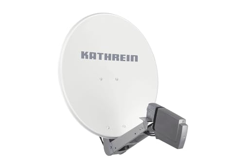 Kathrein CAS 70ws Twin Set bestehend aus Sat-Antenne CAS 06 Weiss + LNB UAS 572 Twin von Kathrein