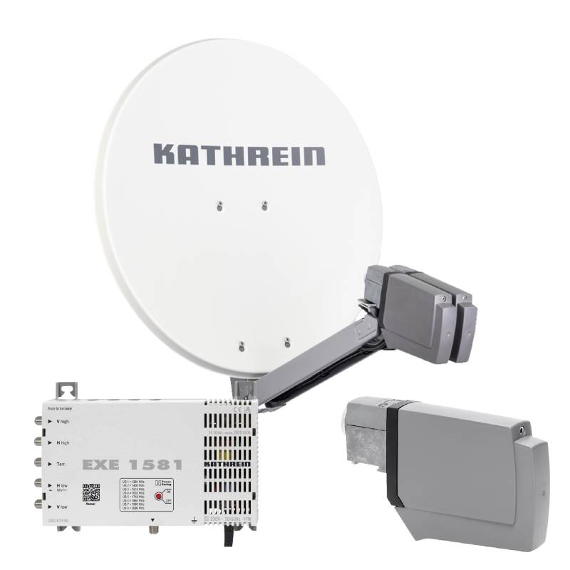 Kathrein CAS 80 Sat-Antenne weiß (we) 8 Teilnehmer - 8 Teilnehmer über Unicable von Kathrein