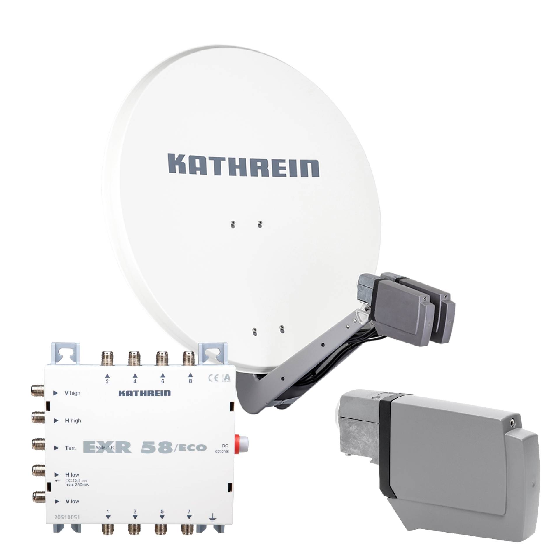 Kathrein CAS 90 ws Sat-Antenne multifeedfähig weiss - 8 Teilnehmer Kathrein CAS 90 ws Sat-Antenne multifeedfähig weiss - 8 Teilnehmer von Kathrein