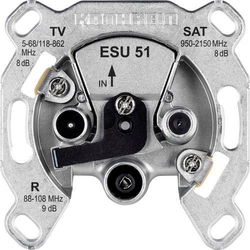 Kathrein ESU 51 Antennendose TV, UKW, SAT Unterputz Enddose von Kathrein