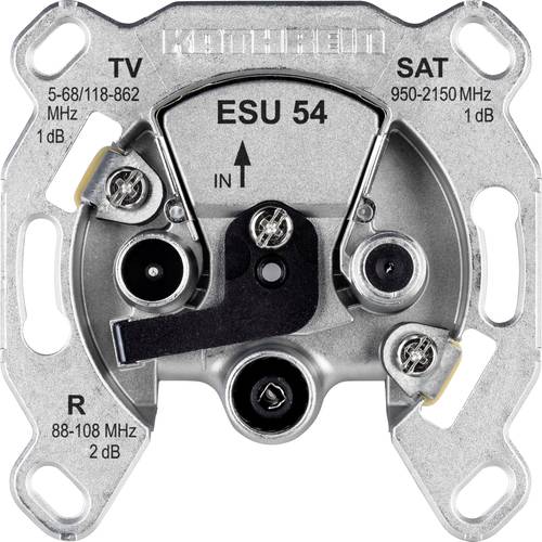 Kathrein ESU 54 Antennendose SAT, TV, UKW Unterputz Einzelanschlussdose Kathrein ESU 54 Antennendose SAT, TV, UKW Unterputz Einzelanschlussdose von Kathrein
