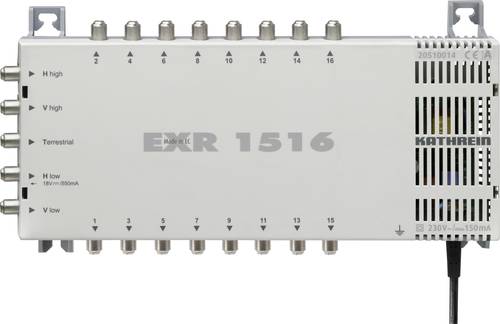 Kathrein EXR 1516 SAT Multischalter Eingänge (Multischalter): 5 (4 SAT/1 terrestrisch) Teilnehmer-A von Kathrein