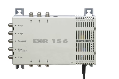 Kathrein EXR 156 Satelliten-ZF-Verteilsystem Multischalter (1 Satellit, 6 Teilnehmeranschlüsse, Klasse A) von Kathrein
