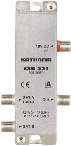 Kathrein EXR 221 SAT Multischalter Unicable 2 Eingänge (Multischalter): 3 (2 SAT/1 terrestrisch) Te von Kathrein