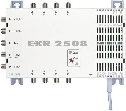 Kathrein EXR 2508 SAT Multischalter Eingänge (Multischalter): 5 (4 SAT/1 terrestrisch) Teilnehmer-A von Kathrein