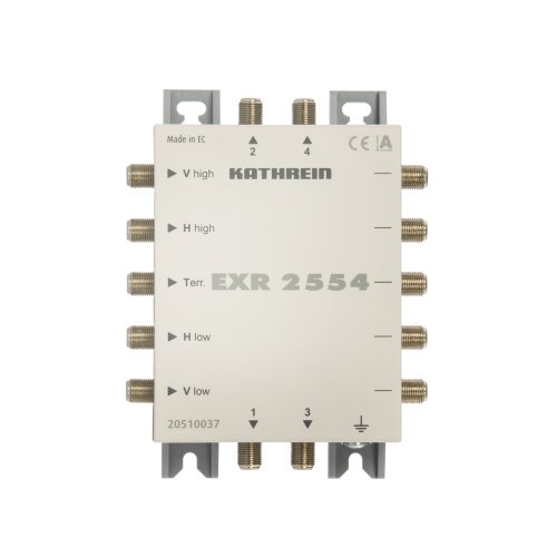 Kathrein EXR 2554 Satelliten-ZF-Verteilsystem Multischalter (1 Satellit, 4 Teilnehmeranschlüsse, Kaskade, Klaase A) von Kathrein