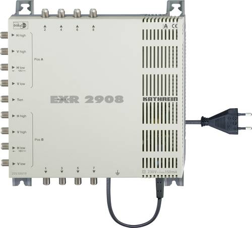 Kathrein EXR 2908 SAT Multischalter Eingänge (Multischalter): 9 (8 SAT/1 terrestrisch) Teilnehmer-A von Kathrein