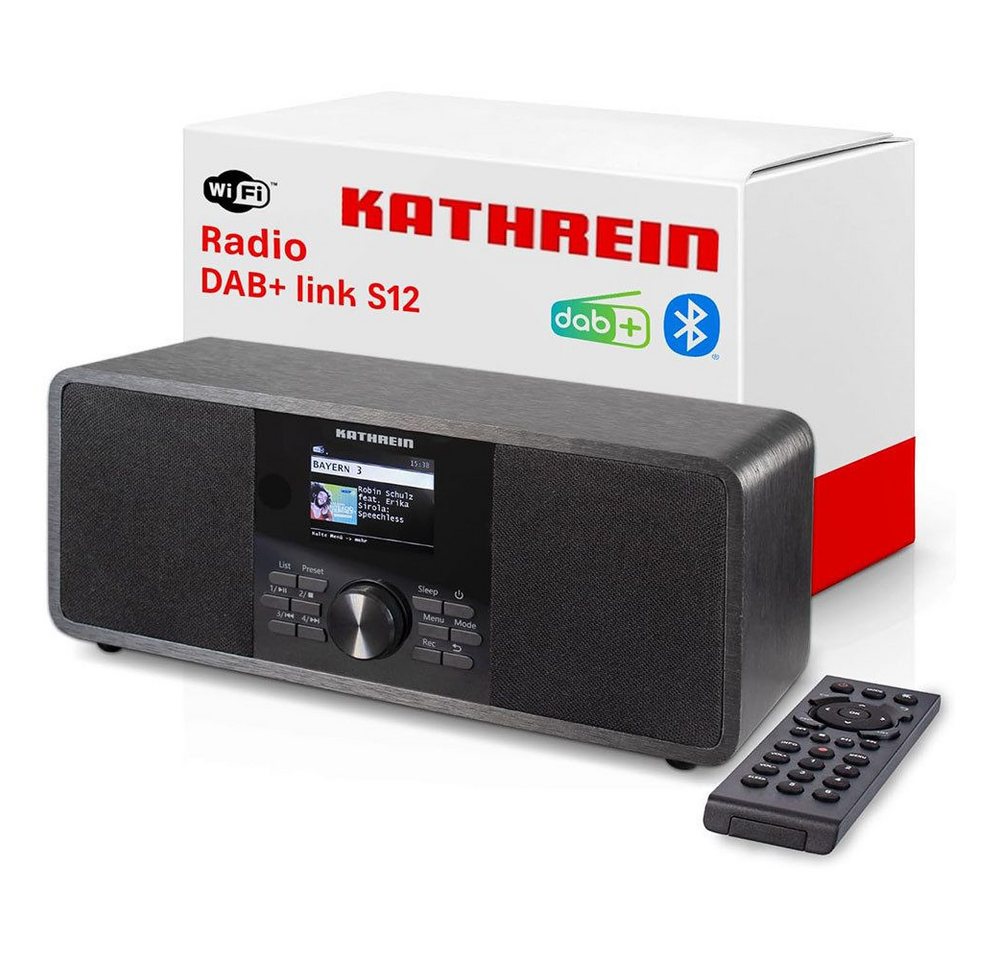Kathrein Kathrein DAB+ link S12 schwarz stereo Radio Internetradio DAB/UKW Digitalradio (DAB) von Kathrein