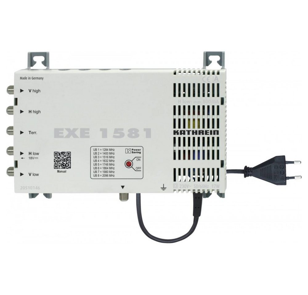 Kathrein Kathrein EXE 1581 Multischalter für bis zu 8 Rec. Elektro-Kabel, Kaskadierfähiger Multischalter Kathrein Kathrein EXE 1581 Multischalter für bis zu 8 Rec. Elektro-Kabel, Kaskadierfähiger Multischalter von Kathrein