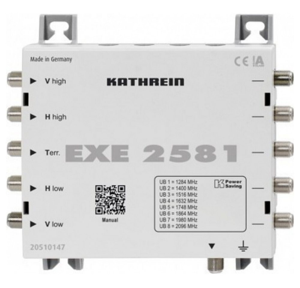 Kathrein Kathrein EXE 2581 Unicable-Multischalter für SAT-Anlagen. Elektro-Kabel, kaskadierfähiger Umschalter Kathrein Kathrein EXE 2581 Unicable-Multischalter für SAT-Anlagen. Elektro-Kabel, kaskadierfähiger Umschalter von Kathrein