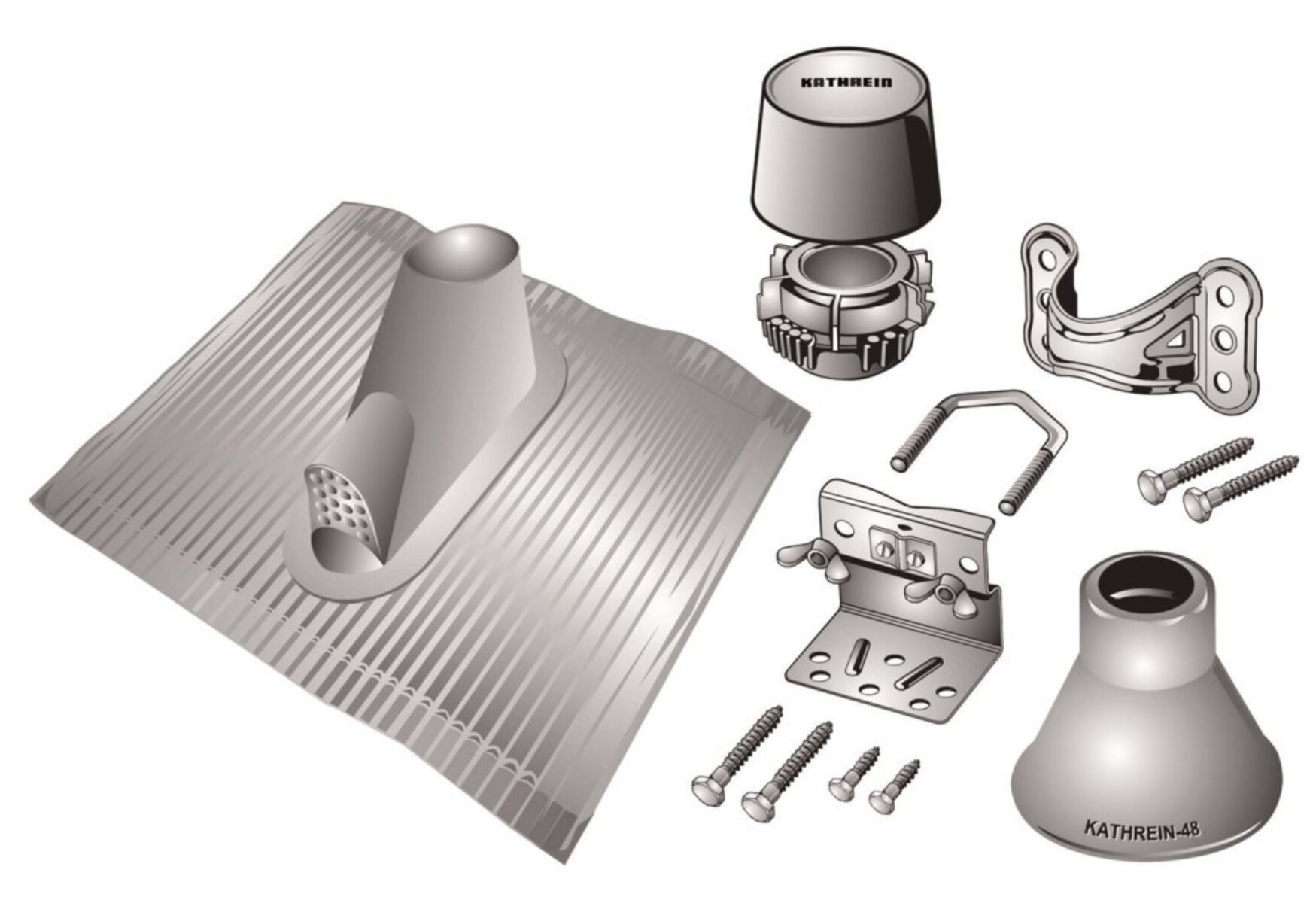 Kathrein Mast-Montage-Set ZTS 60 ro 20410023 Kathrein Mast-Montage-Set ZTS 60 ro 20410023 von Kathrein