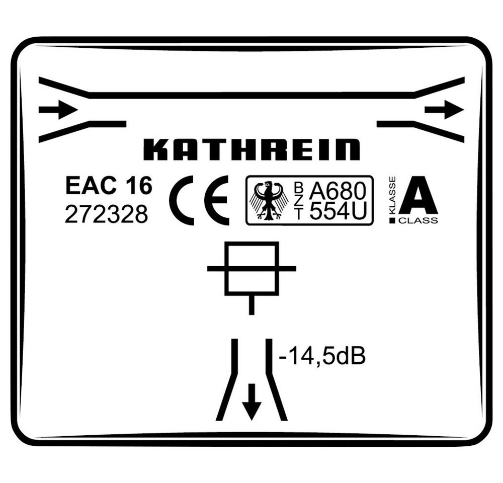 Kathrein SAT-Verteiler Kathrein EAC 16 SAT-Abzweiger 1-fach Kathrein SAT-Verteiler Kathrein EAC 16 SAT-Abzweiger 1-fach von Kathrein