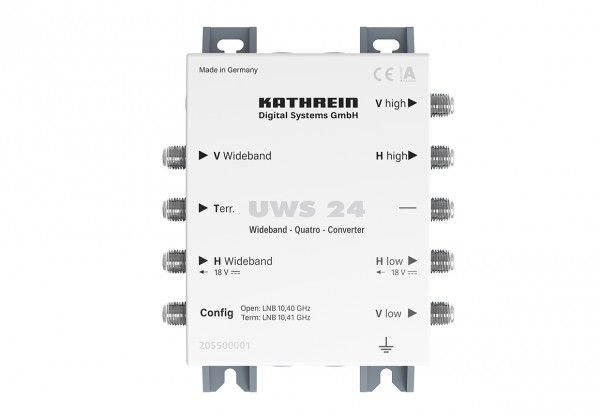 Kathrein UWS 24 Konverter für zwei Widebandsignale, 5-862 MHz, IP30 Kathrein UWS 24 Konverter für zwei Widebandsignale, 5-862 MHz, IP30 von Kathrein