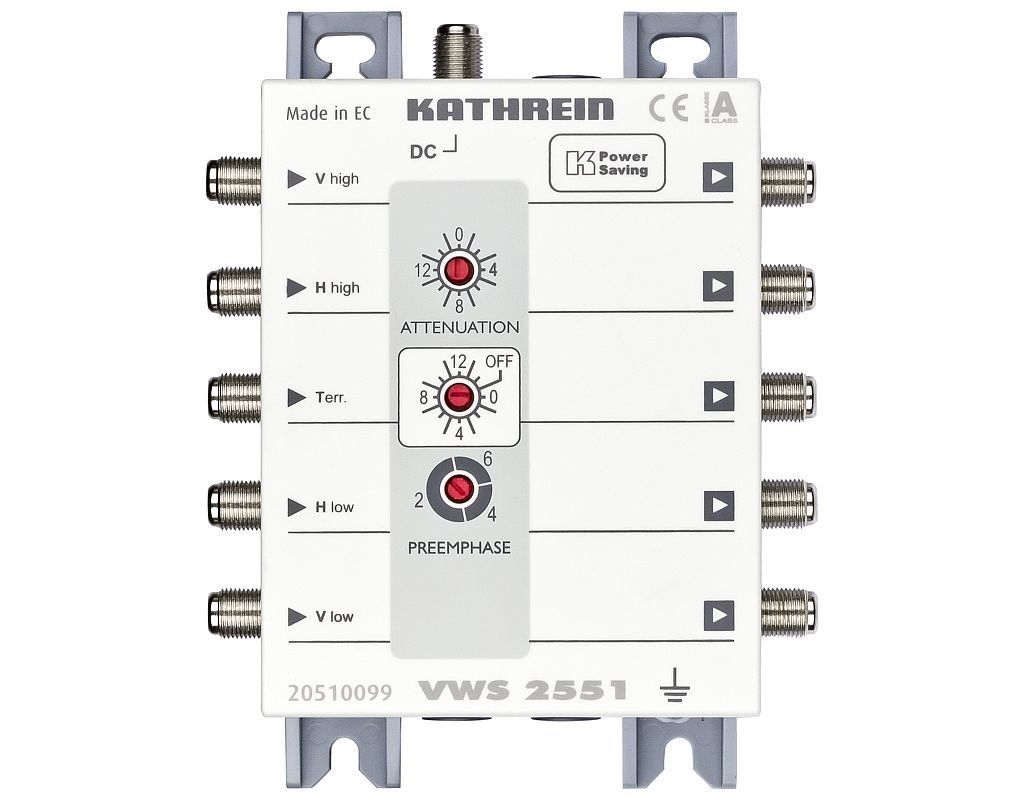 Kathrein VWS 2551 SAT-Verteilnetzverstärker 4xSAT/1xTerr. von Kathrein