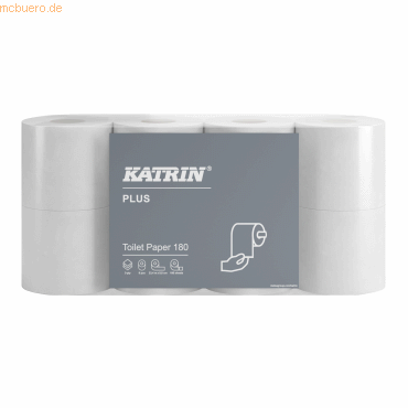 Katrin Toilettenpapier 180 87709 3-lagig weiß 8 Rollen von Katrin