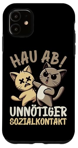 Hau Ab Unnötiger Sozialkontakt Katze Anime Katzenliebhaber Hülle für iPhone 11 Hau Ab Unnötiger Sozialkontakt Katze Anime Katzenliebhaber Hülle für iPhone 11 von Katze Tier Lustiger Sarkasmus Sarkastische Sprüche