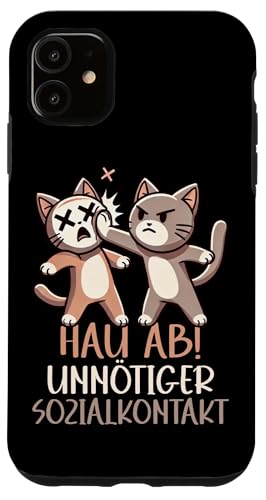 Hau Ab Unnötiger Sozialkontakt Katze Anime Katzenliebhaber Hülle für iPhone 11 Hau Ab Unnötiger Sozialkontakt Katze Anime Katzenliebhaber Hülle für iPhone 11 von Katze Tier Lustiger Sarkasmus Sarkastische Sprüche