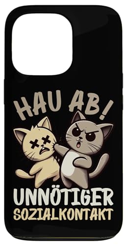 Hau Ab Unnötiger Sozialkontakt Katze Anime Katzenliebhaber Hülle für iPhone 13 Pro Hau Ab Unnötiger Sozialkontakt Katze Anime Katzenliebhaber Hülle für iPhone 13 Pro von Katze Tier Lustiger Sarkasmus Sarkastische Sprüche