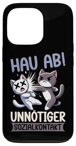 Hau Ab Unnötiger Sozialkontakt Katze Anime Katzenliebhaber Hülle für iPhone 13 Pro Hau Ab Unnötiger Sozialkontakt Katze Anime Katzenliebhaber Hülle für iPhone 13 Pro von Katze Tier Lustiger Sarkasmus Sarkastische Sprüche