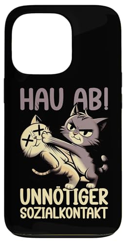 Hau Ab Unnötiger Sozialkontakt Katze Anime Katzenliebhaber Hülle für iPhone 13 Pro Hau Ab Unnötiger Sozialkontakt Katze Anime Katzenliebhaber Hülle für iPhone 13 Pro von Katze Tier Lustiger Sarkasmus Sarkastische Sprüche