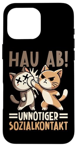 Hau Ab Unnötiger Sozialkontakt Katze Anime Katzenliebhaber Hülle für iPhone 16 Pro Max Hau Ab Unnötiger Sozialkontakt Katze Anime Katzenliebhaber Hülle für iPhone 16 Pro Max von Katze Tier Lustiger Sarkasmus Sarkastische Sprüche