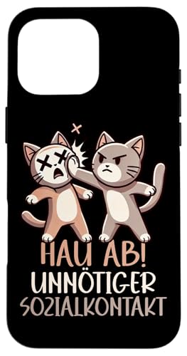 Hau Ab Unnötiger Sozialkontakt Katze Anime Katzenliebhaber Hülle für iPhone 16 Pro Max Hau Ab Unnötiger Sozialkontakt Katze Anime Katzenliebhaber Hülle für iPhone 16 Pro Max von Katze Tier Lustiger Sarkasmus Sarkastische Sprüche