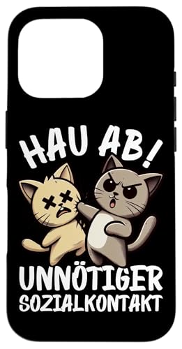 Hau Ab Unnötiger Sozialkontakt Katze Anime Katzenliebhaber Hülle für iPhone 16 Pro Hau Ab Unnötiger Sozialkontakt Katze Anime Katzenliebhaber Hülle für iPhone 16 Pro von Katze Tier Lustiger Sarkasmus Sarkastische Sprüche