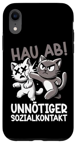 Hau Ab Unnötiger Sozialkontakt Katze Anime Katzenliebhaber Hülle für iPhone XR Hau Ab Unnötiger Sozialkontakt Katze Anime Katzenliebhaber Hülle für iPhone XR von Katze Tier Lustiger Sarkasmus Sarkastische Sprüche