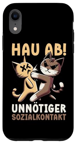 Hau Ab Unnötiger Sozialkontakt Katze Anime Katzenliebhaber Hülle für iPhone XR Hau Ab Unnötiger Sozialkontakt Katze Anime Katzenliebhaber Hülle für iPhone XR von Katze Tier Lustiger Sarkasmus Sarkastische Sprüche
