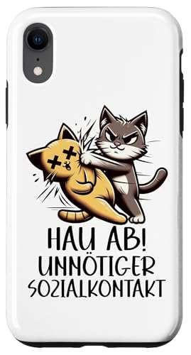 Hau Ab Unnötiger Sozialkontakt Katze Anime Katzenliebhaber Hülle für iPhone XR Hau Ab Unnötiger Sozialkontakt Katze Anime Katzenliebhaber Hülle für iPhone XR von Katze Tier Lustiger Sarkasmus Sarkastische Sprüche