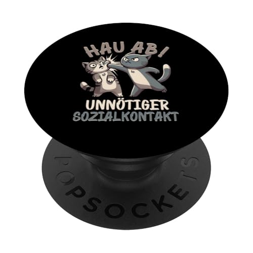 Hau Ab Unnötiger Sozialkontakt Katze Anime Katzenliebhaber PopSockets Klebender PopGrip Hau Ab Unnötiger Sozialkontakt Katze Anime Katzenliebhaber PopSockets Klebender PopGrip von Katze Tier Lustiger Sarkasmus Sarkastische Sprüche