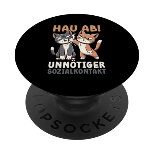 Hau Ab Unnötiger Sozialkontakt Katze Anime Katzenliebhaber PopSockets Klebender PopGrip Hau Ab Unnötiger Sozialkontakt Katze Anime Katzenliebhaber PopSockets Klebender PopGrip von Katze Tier Lustiger Sarkasmus Sarkastische Sprüche