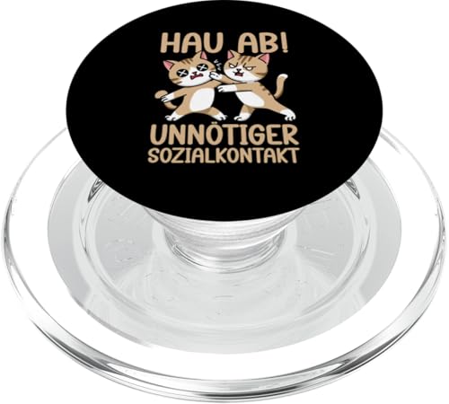 Hau Ab Unnötiger Sozialkontakt Katze Anime Katzenliebhaber PopSockets PopGrip für MagSafe Hau Ab Unnötiger Sozialkontakt Katze Anime Katzenliebhaber PopSockets PopGrip für MagSafe von Katze Tier Lustiger Sarkasmus Sarkastische Sprüche