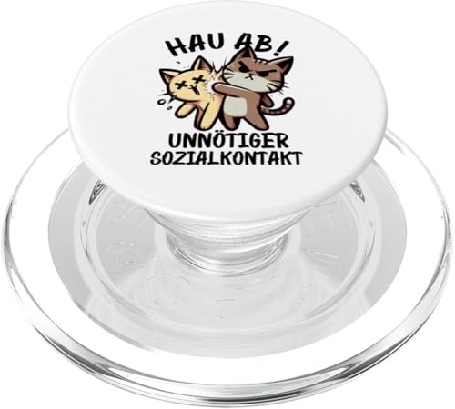 Hau Ab Unnötiger Sozialkontakt Katze Anime Katzenliebhaber PopSockets PopGrip für MagSafe Hau Ab Unnötiger Sozialkontakt Katze Anime Katzenliebhaber PopSockets PopGrip für MagSafe von Katze Tier Lustiger Sarkasmus Sarkastische Sprüche