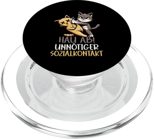 Hau Ab Unnötiger Sozialkontakt Katze Anime Katzenliebhaber PopSockets PopGrip für MagSafe Hau Ab Unnötiger Sozialkontakt Katze Anime Katzenliebhaber PopSockets PopGrip für MagSafe von Katze Tier Lustiger Sarkasmus Sarkastische Sprüche
