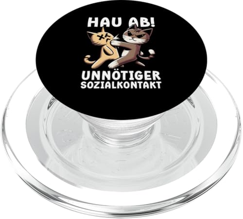 Hau Ab Unnötiger Sozialkontakt Katze Anime Katzenliebhaber PopSockets PopGrip für MagSafe Hau Ab Unnötiger Sozialkontakt Katze Anime Katzenliebhaber PopSockets PopGrip für MagSafe von Katze Tier Lustiger Sarkasmus Sarkastische Sprüche