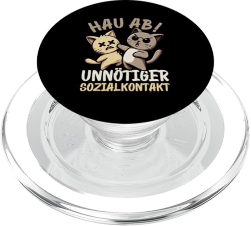 Hau Ab Unnötiger Sozialkontakt Katze Anime Katzenliebhaber PopSockets PopGrip für MagSafe Hau Ab Unnötiger Sozialkontakt Katze Anime Katzenliebhaber PopSockets PopGrip für MagSafe von Katze Tier Lustiger Sarkasmus Sarkastische Sprüche