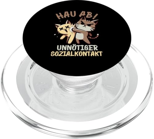 Hau Ab Unnötiger Sozialkontakt Katze Anime Katzenliebhaber PopSockets PopGrip für MagSafe Hau Ab Unnötiger Sozialkontakt Katze Anime Katzenliebhaber PopSockets PopGrip für MagSafe von Katze Tier Lustiger Sarkasmus Sarkastische Sprüche