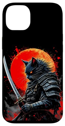 Katzen Krieger Samurai Samurai Mond Hülle für iPhone 14 Plus Katzen Krieger Samurai Samurai Mond Hülle für iPhone 14 Plus von Katzen Krieger Samurai Samurai Mond Designs