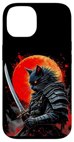 Katzen Krieger Samurai Samurai Mond Hülle für iPhone 14 Katzen Krieger Samurai Samurai Mond Hülle für iPhone 14 von Katzen Krieger Samurai Samurai Mond Designs
