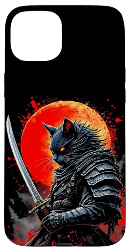 Katzen Krieger Samurai Samurai Mond Hülle für iPhone 15 Plus Katzen Krieger Samurai Samurai Mond Hülle für iPhone 15 Plus von Katzen Krieger Samurai Samurai Mond Designs