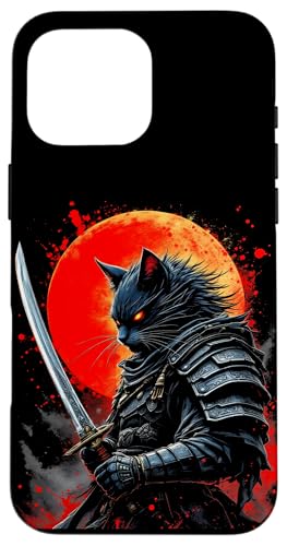 Katzen Krieger Samurai Samurai Mond Hülle für iPhone 16 Pro Max Katzen Krieger Samurai Samurai Mond Hülle für iPhone 16 Pro Max von Katzen Krieger Samurai Samurai Mond Designs
