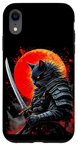 Katzen Krieger Samurai Samurai Mond Hülle für iPhone XR Katzen Krieger Samurai Samurai Mond Hülle für iPhone XR von Katzen Krieger Samurai Samurai Mond Designs