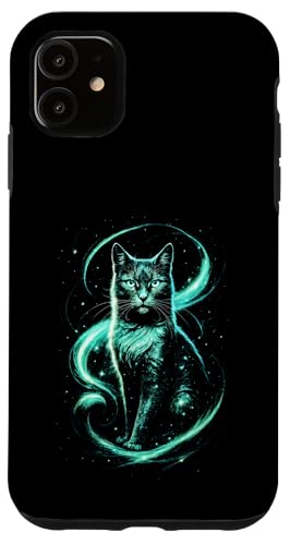 Süße Katze Babykatze Fantasy Kunst Katzenmuster Hülle für iPhone 11 von Katzenmotiv