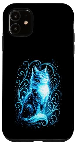 Süße Katze Babykatze Fantasy Kunst Katzenmuster Hülle für iPhone 11 von Katzenmotiv