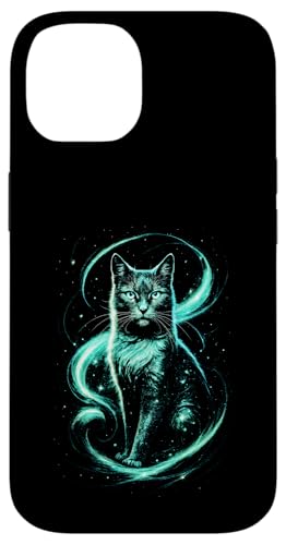 Süße Katze Babykatze Fantasy Kunst Katzenmuster Hülle für iPhone 14 von Katzenmotiv