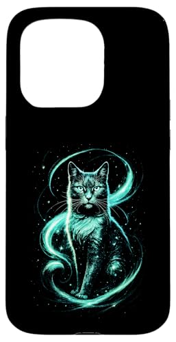 Süße Katze Babykatze Fantasy Kunst Katzenmuster Hülle für iPhone 15 Pro von Katzenmotiv