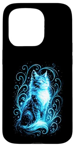 Süße Katze Babykatze Fantasy Kunst Katzenmuster Hülle für iPhone 15 Pro von Katzenmotiv