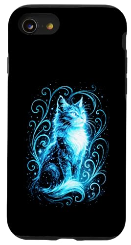 Süße Katze Babykatze Fantasy Kunst Katzenmuster Hülle für iPhone SE (2020) / 7 / 8 von Katzenmotiv